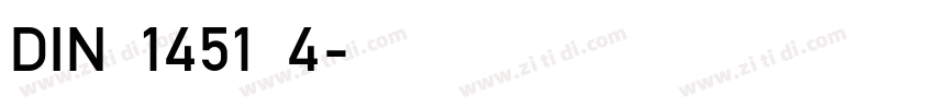 DIN 1451 4字体转换